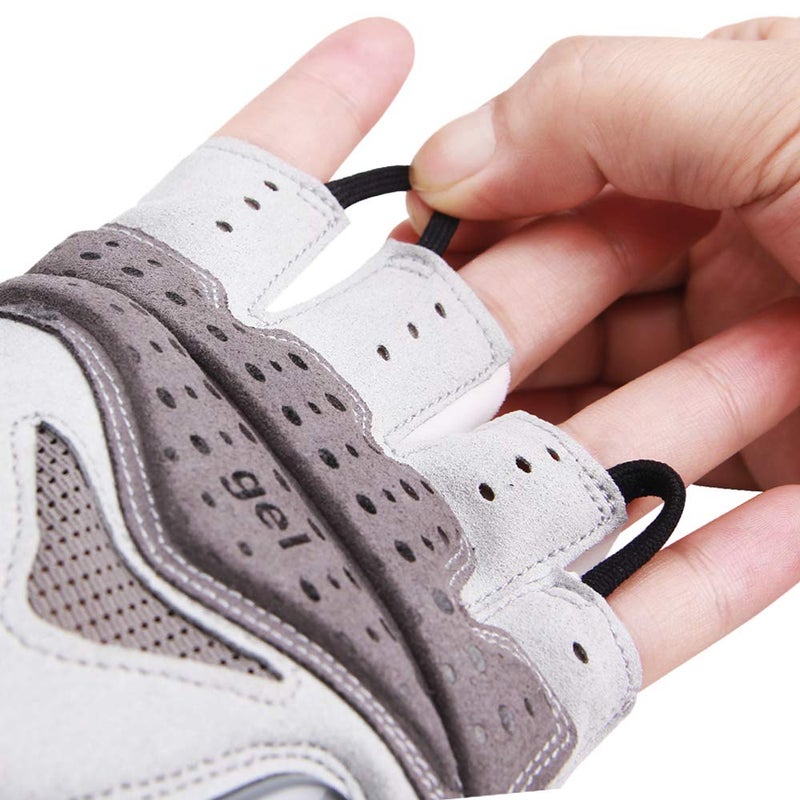 CXWXC Cycling Gloves for Men Women - Breathable Gel Road Mountain Bike Riding Gloves - Anti-Slip Half Finger Glove for Fitness Cycling Training Outdoor Sports - Image 3